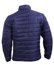 Ted Lasso S02 Jason Sudeikis Navy Blue Parachute Puffer Jacket - Image 5