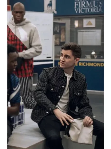 Ted Lasso S03 Colin Hughes Black Denim Jacket