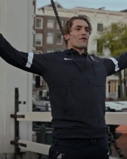 Ted Lasso S03 Jamie Tartt Black Hooded Track Jacket