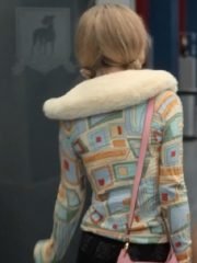 Ted Lasso S03 Keeley Jones Printed Fur Collar Cardigan - Image 2