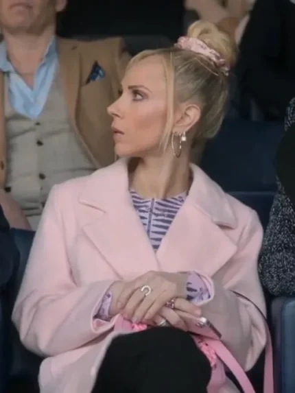 Ted Lasso S03 Juno Temple Pink Coat