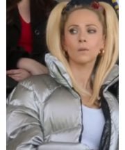 Ted Lasso S03 Juno Temple Silver Puffer Jacket - Image 2