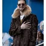 Ted Lasso S03 Maximilian Osinski Brown Fur Coat