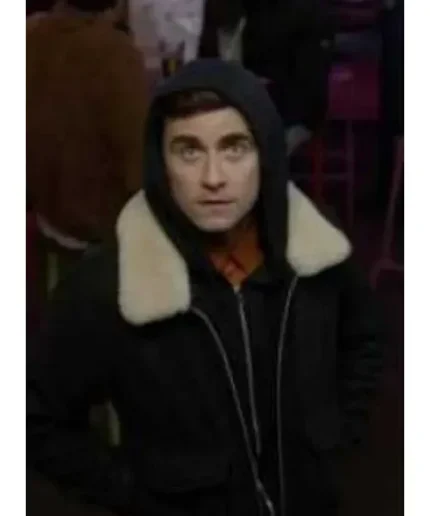 Ted Lasso S03 Stephen Manas Black Bomber Jacket