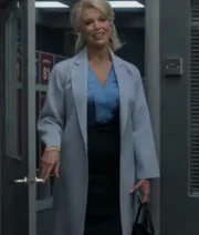 Ted Lasso S03 Rebecca Welton Grey Trench Coat