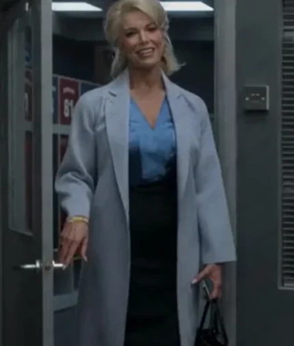 Ted Lasso S03 Rebecca Welton Grey Trench Coat