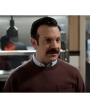 Ted Lasso S03 E10 Jason Sudeikis Burgundy Sweatshirt - Image 2
