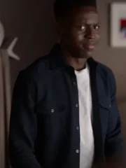 Ted Lasso Toheeb Jimoh Black Cotton Jacket