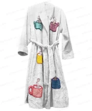 Tyler Durden Fight Club Bath Robe Iconic Movie Lounge Wear - Image 7