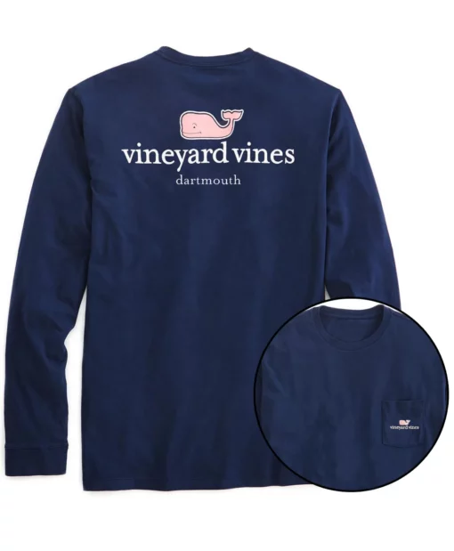 Vinny-Vines-Navy-Blue-Shirt-510x619 Vinny Vines Men's Short-Sleeve Tee Collection Paradise Scenes - Image 3