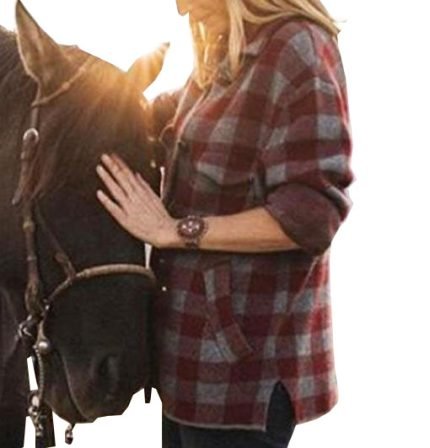 Kelly Reilly Yellowstone Beth Dutton Plaid Wool Coat