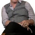 Men Yellowstone Kevin Costner Premiere Wool Grey Vest