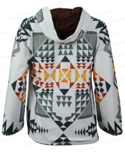 Yellowstone Kelly Reilly White Poncho Cloak Coat - Image 4