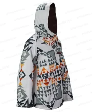 Yellowstone Kelly Reilly White Poncho Cloak Coat - Image 5