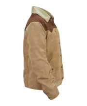 Men Yellowstone S03 Ep08 John Dutton Brown Leather Jacket - Image 3