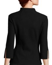 Yellowstone S04 Beth Dutton Black Inverted Notch Neck Jacket - Image 2
