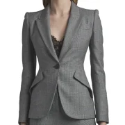 Yellowstone Season 5 Beth Dutton Grey Blazer - Image 2
