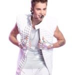 Justin Bieber White Quilted Vest