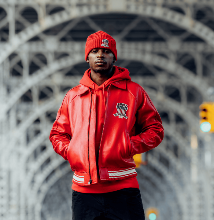 Avirex Red Icon Leather Jacket - MotoCollection