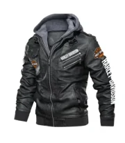 Harley-Davidson Men's Motorbike Hoodie Biker Jacket - Image 3