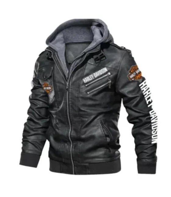 Harley-Davidson Men's Motorbike Hoodie Biker Jacket