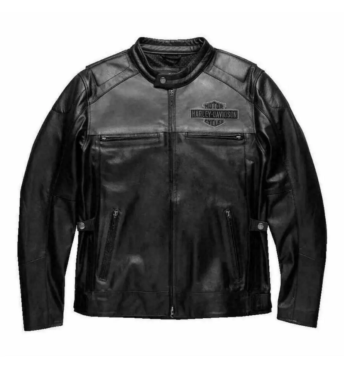 Harley Davidson Men's VOTARY Black Leather Jacket Harley Davidson Men's VOTARY Black Leather Jacket - Image 1