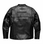 Harley Davidson Men's VOTARY Black Leather Jacket - Image 3