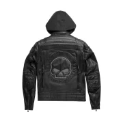 Harley-Davidson Skull Reflective Auroral Leather Jacket - Image 2