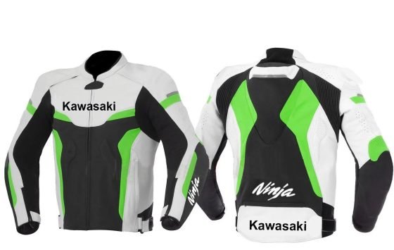 Kawasaki Motorbike Sports Racing Leather Jackets