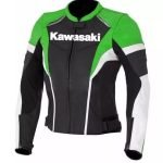 Kawasaki NINJA Men’s Motorcycle Racing Biker Leather Jacket
