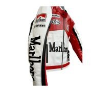 Men's Handmade Marlboro Biker Racing Leather Jacket - Image 3