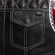 Captain Men's Leather Motorcycle Vest Stylish & Durable4