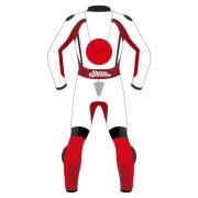 Custom Japan Flag Leather Motorcycle Suit