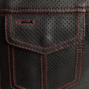 Lowside Men's Motorcycle Leather Vest Perforated Design