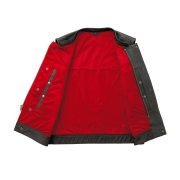 Lowside Men's Motorcycle Leather Vest Perforated Design