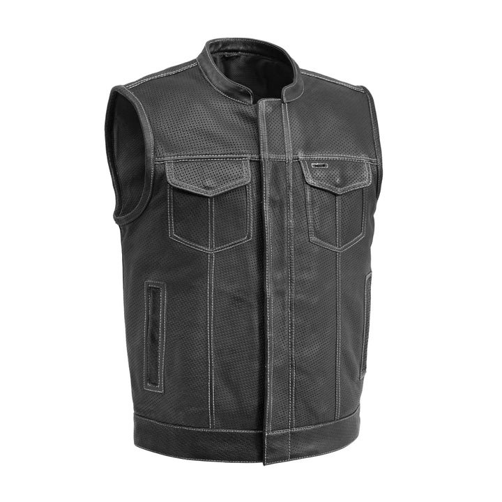 Sharp Shooter Perforated Leather Vest Cool & Comfortable