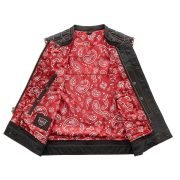 Sinister Men's Leather Motorcycle Vest - Image 3