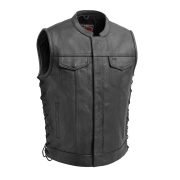 Sniper Men’s Motorcycle Riding Leather Vest