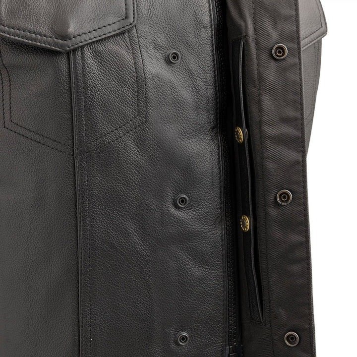 Sniper Men’s Motorcycle Riding Leather Vest