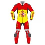 Spain Flag Riding Leathers Suit
