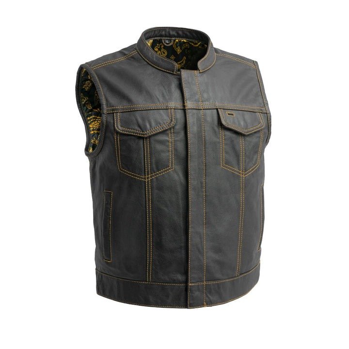 Club Cut Men’s Leather Vest Color Options