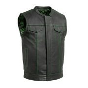 The Cut Men’s Leather Motorcycle Vest Multiple Colors