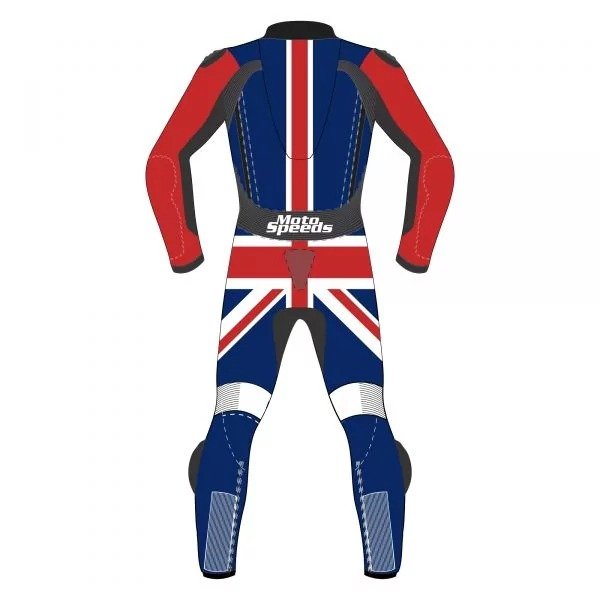 UK Flag Racing Leather Suit for Riders