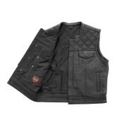 Upside Men's Leather Vest Stylish and Durable Club Look