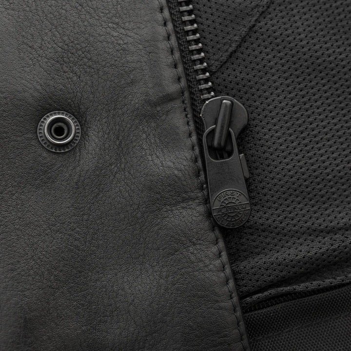 Hotshot Men's Leather Vest for Motorcycle Lovers