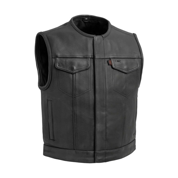 Lowrider Men's Motorcycle Leather Vest: Ride in Style