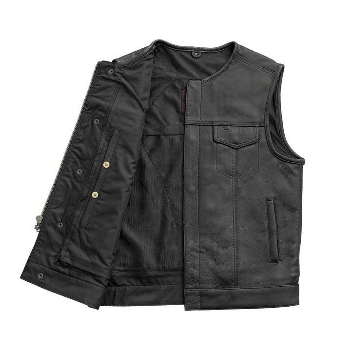 No Rival Men's Motorcycle Vest Ride with Confidence