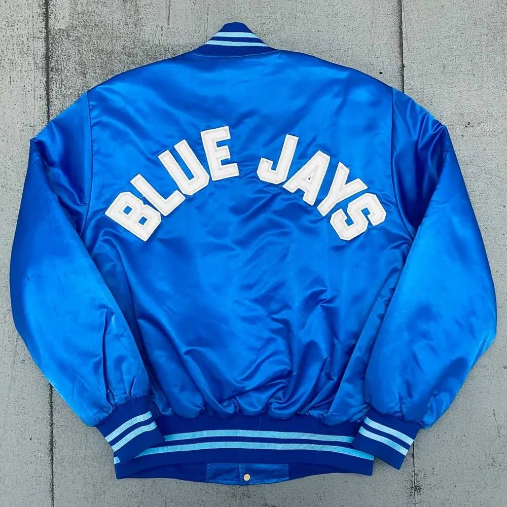 90s Toronto Blue Jays Satin Bomber Jacket-Vintage Starter MLB Collection 90s Toronto Blue Jays Satin Bomber Jacket-Vintage Starter MLB Collection
