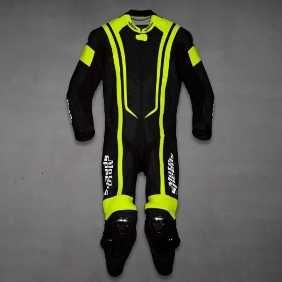 Alpha Neon Leathers High-Performance Racing Gear for Riders