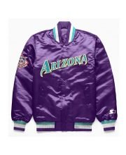 Arizona Diamondbacks Premium Satin Jacket Purple